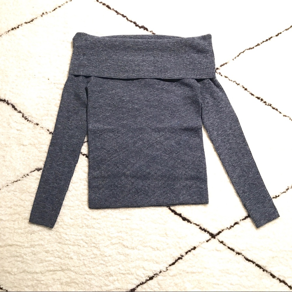 LIKE 🆕 off-the-shoulder blue Club Monaco sweater
